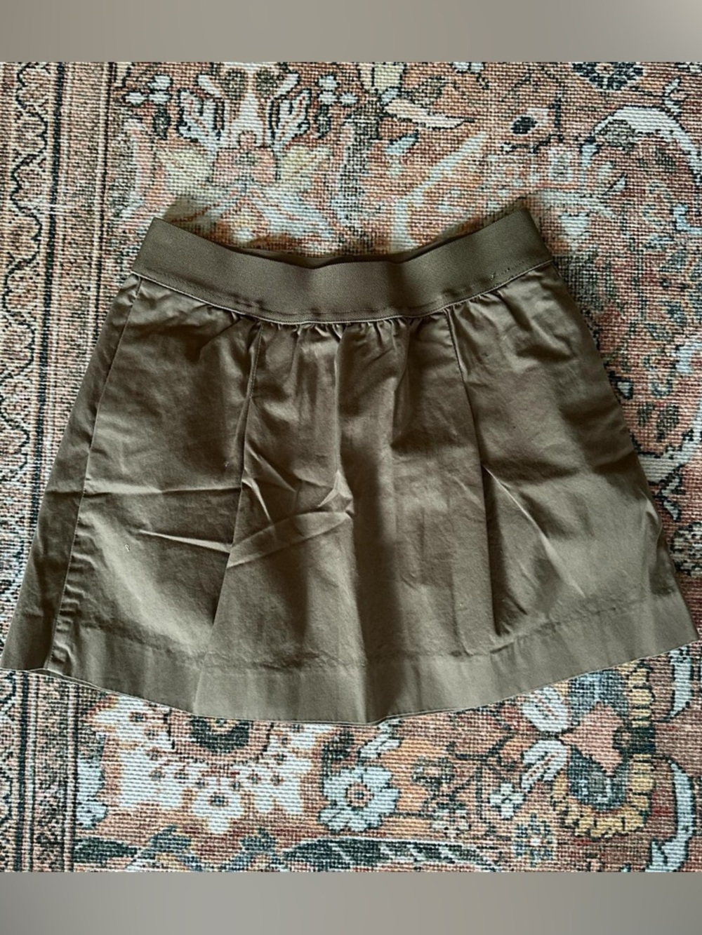 J. crew Olive Green A-Line Skirt - Women